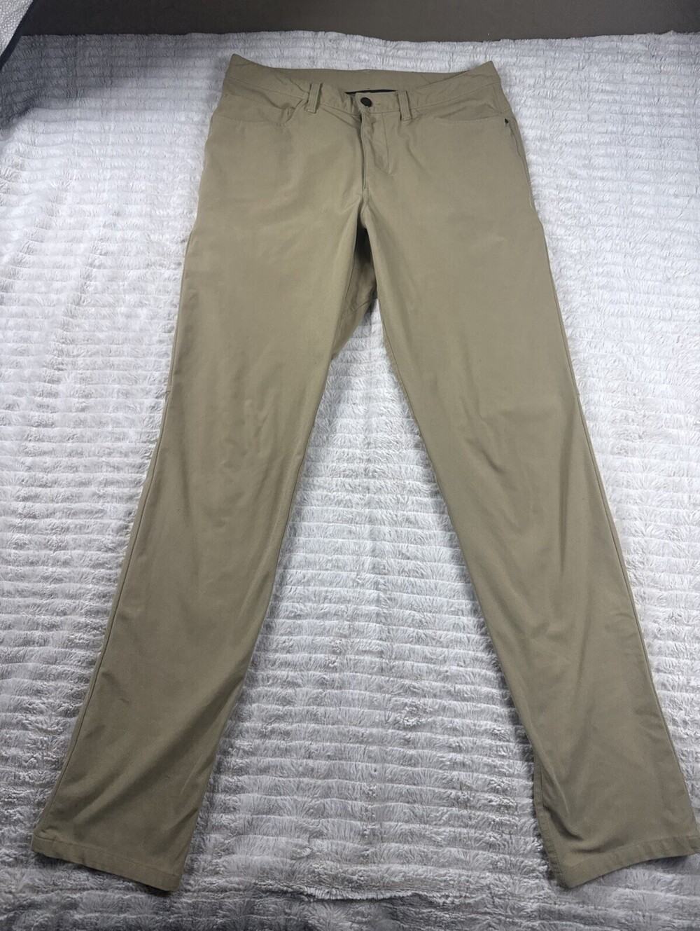 Lululemon Pants Mens 30 x 32 Tan 5 Pocket ABC Performance Casual Tapered Stretch